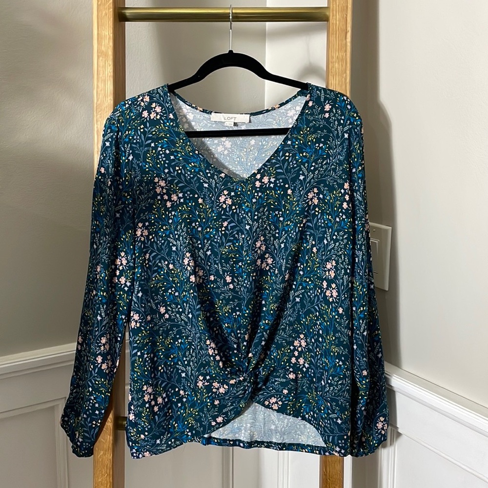 Loft floral blouse